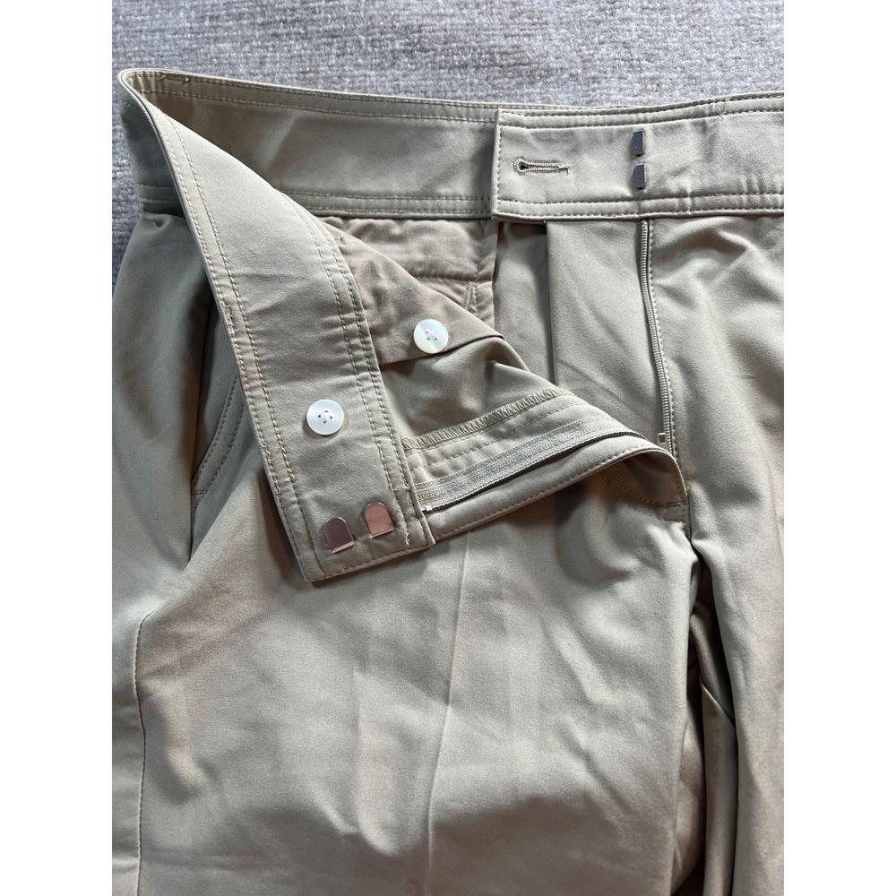Pebble Beach Performance Womens Khaki Golf Bermuda Shorts Size 12 Stretch Tan - Picture 5 of 8